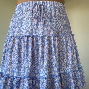 Floral mini skirt